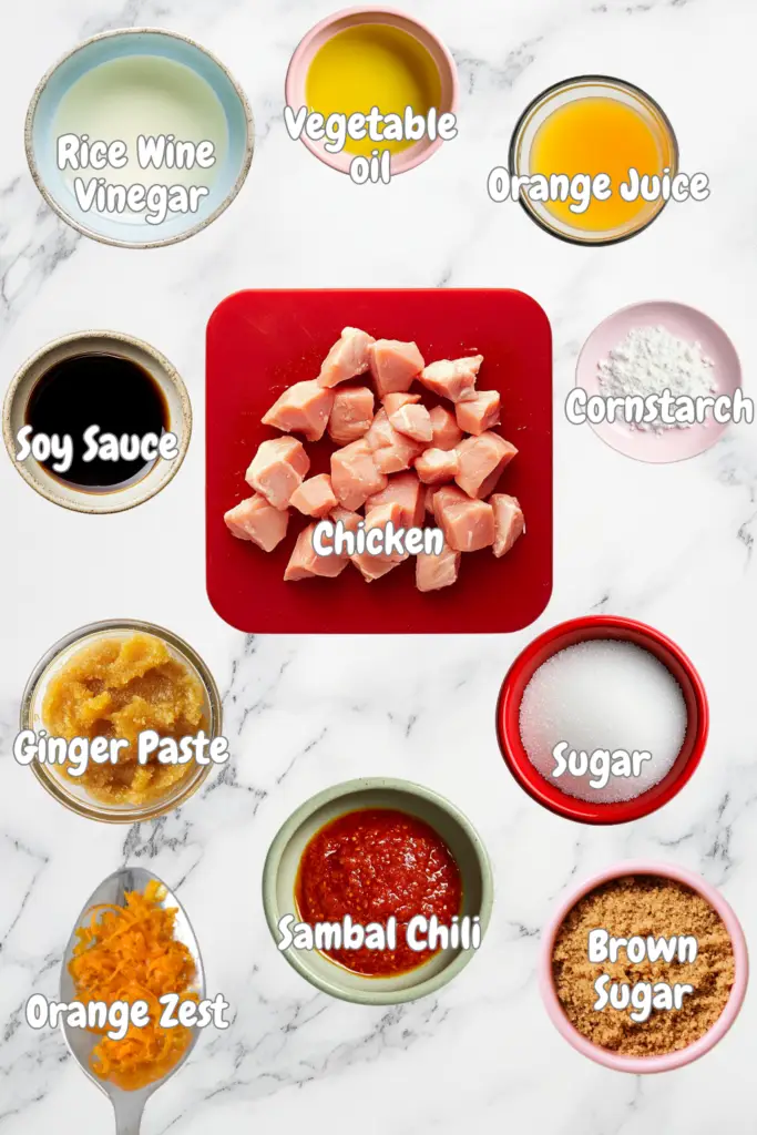 Orange Chicken Ingredients